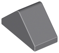 Slope 45 2 x 1 Double with Bottom Stud Holder, 3044c Dark Bluish Gray N