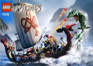 Конструктор LEGO Vikings 7018 Корабль викингов против Змея Митгарда