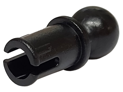 Technic, Pin with Friction Ridges and Tow Ball with Round Pin Hole, 6628a Black N