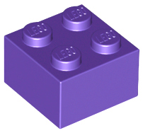 Brick 2 x 2, 3003 Dark Purple N