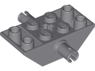 Slope, Inverted 45 4 x 2 Double with Pins, 30390 Dark Bluish Gray U