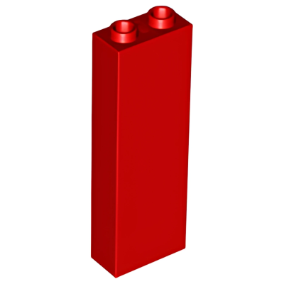 Деталь Lego Brick 1 x 2 x 5 - Blocked Open Studs or Hollow Studs 2454 Red U