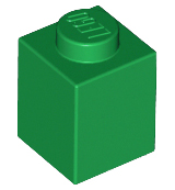 Brick 1 x 1, 3005 Green N
