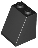 Slope 65 2 x 2 x 2 with Bottom Tube, 3678b Black U