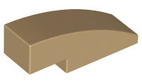 Slope, Curved 3 x 1, 50950 Dark Tan N