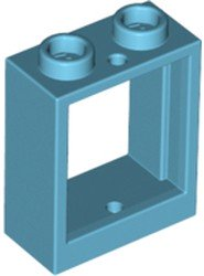 Window 1 x 2 x 2 Flat Front, 60592 Medium Azure N