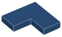Tile 2 x 2 Corner, 14719 Dark Blue N