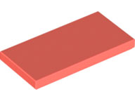 Tile 2 x 4, 87079 Coral U