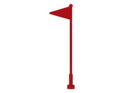 Flag on Antenna Whip, 30322 Red N