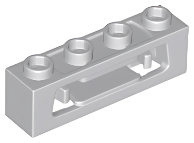 Деталь Lego Projectile Launcher, 1 x 4 with Inside Clips (Disk Shooter) 16968 Light Bluish Gray U