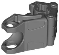 Bionicle Fist with Axle Hole - 3 Fingers, 64251 Dark Bluish Gray U
