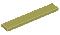 Tile 1 x 6, 6636 Olive Green N