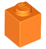 Brick 1 x 1, 3005 Orange N