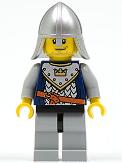 Минифигурка Lego Castle Fantasy Era - Crown Knight Scale Mail with Crown, Helmet with Neck Protector, Smirk and Stubble Beard cas342