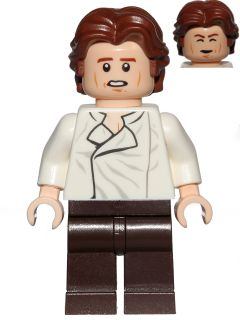 Минифигурка Lego Star Wars Han Solo, Dark Brown Legs, Wavy Hair sw0823