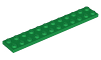 Plate 2 x 12, 2445 Green N
