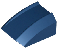 Slope, Curved 2 x 2 Lip, 30602 Dark Blue U