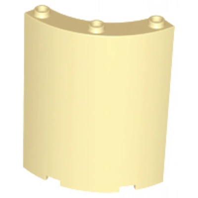 Цилиндер Lego Cylinder Quarter 4 x 4 x 6 30562 (46361, 35276) Tan U