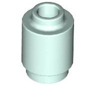 Brick, Round 1 x 1, 3062 Light Aqua N