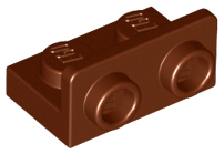Деталь Lego Скоба Bracket 1 x 2 - 1 x 2 Inverted 99780 Reddish Brown N