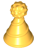 Minifigure, Hat with Small Pin, Party Hat, 24131 Bright Light Orange U
