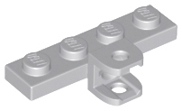 Пластина Lego Plate, Modified 1 x 4 with Tow Ball Socket, Flattened with Holes 98263 (49422)