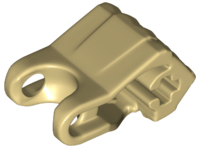 Hero Factory Fist with Axle Hole - 4 Fingers, 93575 Tan U
