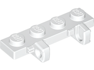 Hinge Plate 1 x 4 Locking Dual 1 Finger on Side, 44568 White N