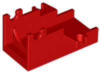 Projectile Launcher Part, Cannon Base 2 x 4, 2527 Red U