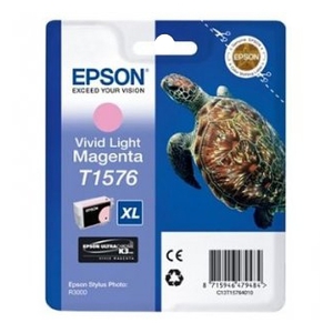 Картридж Epson T1576 Vivid Light Magenta пурпурный C13T15764010