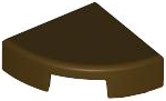 Tile, Round 1 x 1 Quarter, 25269 Dark Brown N