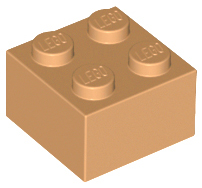 Brick 2 x 2, 3003 Medium Nougat N