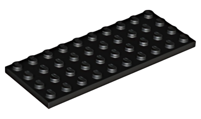 Деталь LEGO Пластина Lego Plate 4 x 10 3030 Black U