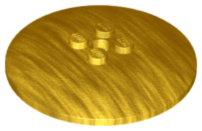 Dish 6 x 6 Inverted (Radar) - Solid Studs, 44375b Pearl Gold U
