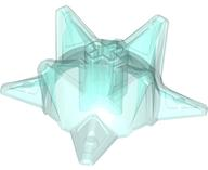Hero Factory Weapon, Spiked Ball Half with Axle Hole, 98578 Trans-Light Blue N