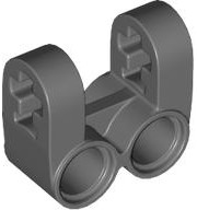 Technic, Axle and Pin Connector Perpendicular Double Split, 41678 Dark Bluish Gray N