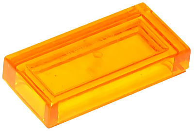 Деталь LEGO Tile 1 x 2 with Groove 3069b Trans-Orange U