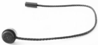 String with End Stud and End Bar 1L (13L Overall) with (Same Color) Stud and Bar 1L Pattern, bb0485pb01 Black U