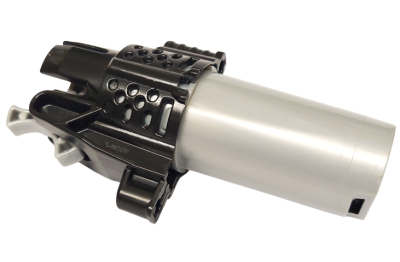 Projectile Launcher, Bionicle Weapon Midak (Zamor) Skyblaster with Black Housing, 60932cx1 Pearl Light Gray U
