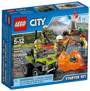 Конструктор LEGO City 60120 Набор для начинающих исследователей вулканов
