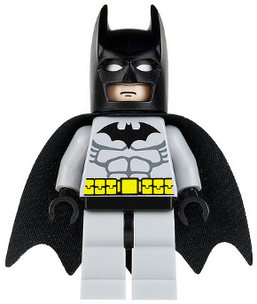 Минифигурка Lego Batman, Light Bluish Gray Suit with Black Mask bat001