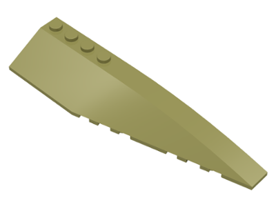Wedge 12 x 3 Right, 42060 Olive Green U