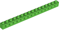 Technic, Brick 1 x 16 with Holes, 3703 Bright Green U