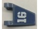 Flag 2 x 2 Trapezoid with White '16' Pattern Model Right Side (Sticker) - Set 70629, 44676pb056R