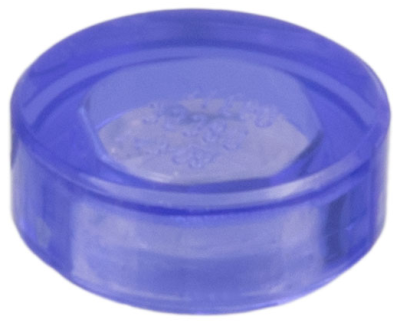 Tile, Round 1 x 1, 98138 Trans-Purple U