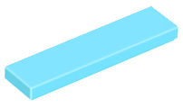 Tile 1 x 4, 2431 Medium Azure N