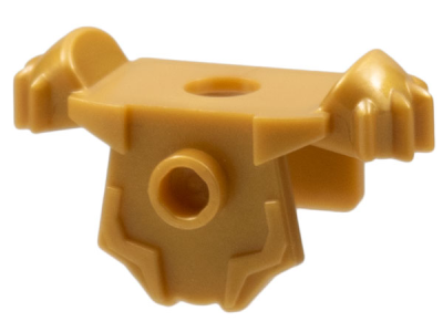 Minifigure Armor Breastplate with Shoulder Pads, Front Stud and 2 Back Studs, 11098 Pearl Gold U