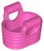 Minifigure, Utensil Basket - Flexible Rubber, 93092 Dark Pink U