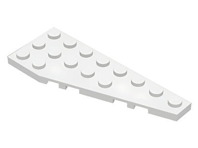 Деталь LEGO  Lego Wedge, Plate 8 x 3 Pentagonal Right 50304 White U