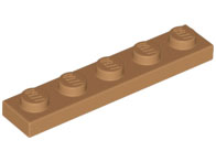 Plate 1 x 5, 78329 Medium Nougat N